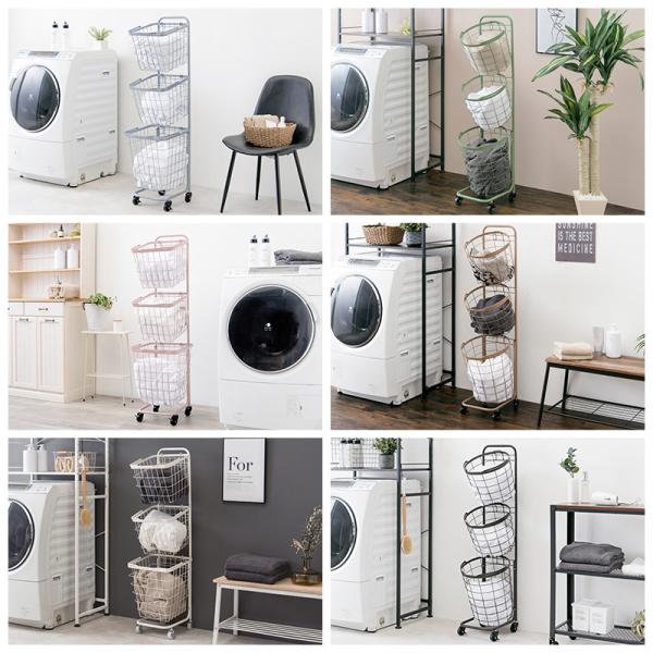 ランドリーラック 3段 洗濯機ラック おしゃれ...の詳細画像2