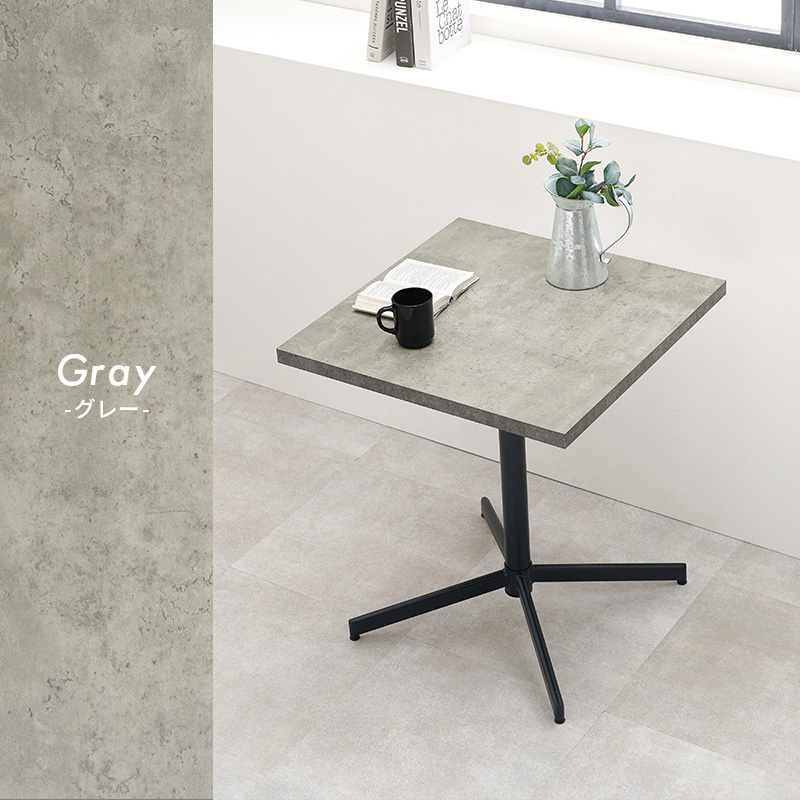 【新品・未使用】　  カフェテーブル　　角テーブル  ホワイト組み立て式 60×60】カフェテーブル3点セット【角型】【ホワイト/ホワイト