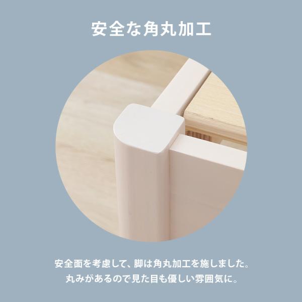 ベッド ベッドフレーム シングル 収納 すのこベッド シングルベッド すのこ 白 ハイタイプ ベット 組み立て簡単 工具不要 耐荷重200kg 頑丈 ネジレス | HAGiHARA | 14