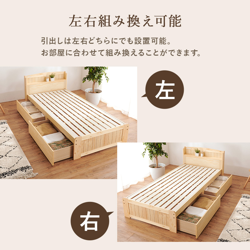 楽天市場】ZINUS ベッドフレーム シングル セミダブル ダブル