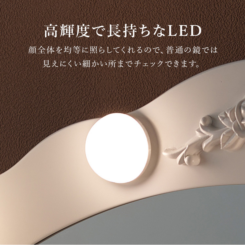 【ほぼ新品美品】女優ミラー 卓上 LEDライト付き 鏡 大きめ Amazon.co.jp: FENCHILIN 女優ミラー 卓上ミラー 化粧 鏡 卓上 ライト