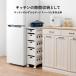 キッチン 収納 スリム 引き出し 収納棚 完成品 収納ラック キッチンストッカー キッチンラック 隙間 野菜ストッカー ワゴン キャスター 幅25 関連画像3