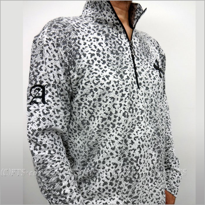 世界的に ジップアップ長袖ｔシャツ レオパード豹柄 Ambition Be 長袖ポロシャツ ブランド かっこいい おしゃれ 白 クロス柄ラインストーン ロ メンズ 長袖 サイズ M Blog Runnics Com