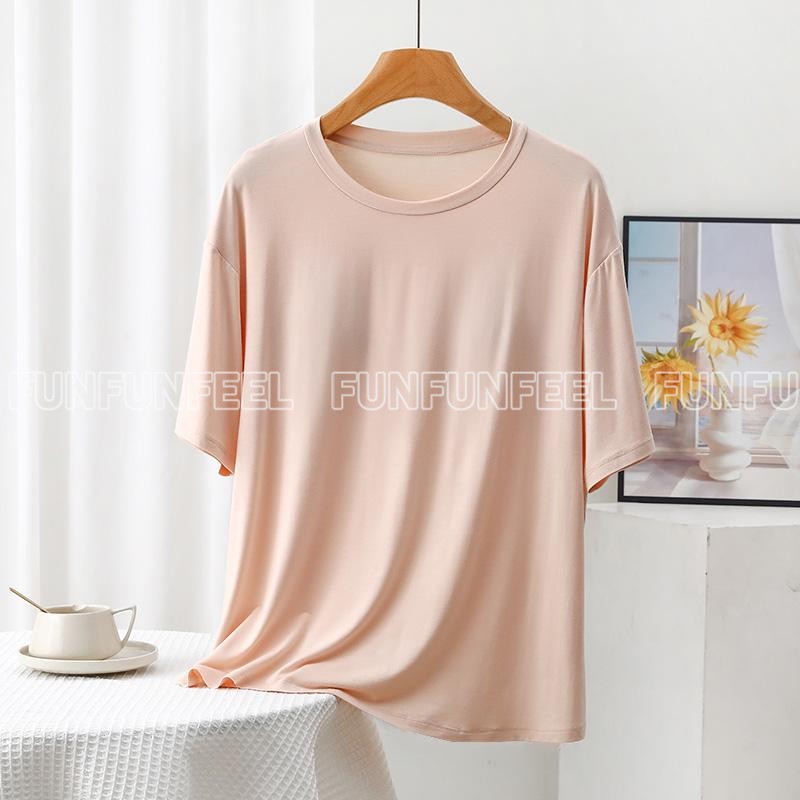 tシャツ 半袖 インナー カップ付き ヨガ 薄手 ブラトップ 接触冷
