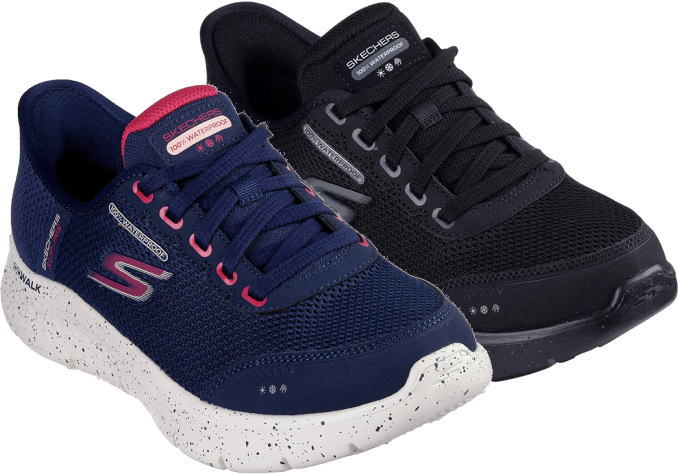 幅広 4E相当 防水 SKECHERS スケッチャーズ 124846W GO WALK FLEX CLEAR CREEK レディーススニーカー シューズ スリップインズ ハンズフリー 送料無料