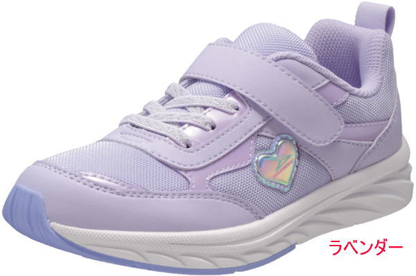 瞬足 しゅんそく JJ080  SJJ0800 サックス・ラベンダー  19cm〜24.5cm キッズ ジュニア 女の子 ローカットスニーカー マジックテープシューズ 子供靴 運動靴 紐なし靴  シュンソク 2E アキレス Achilles