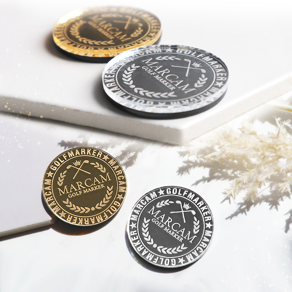 ゴルフ マーカー 名入れ マグネット ボールマーカー 大きい MARCAM PREMIUM STELLAR コンペ 景品(1個販売)(golfmarker17) | MARCAM | 08