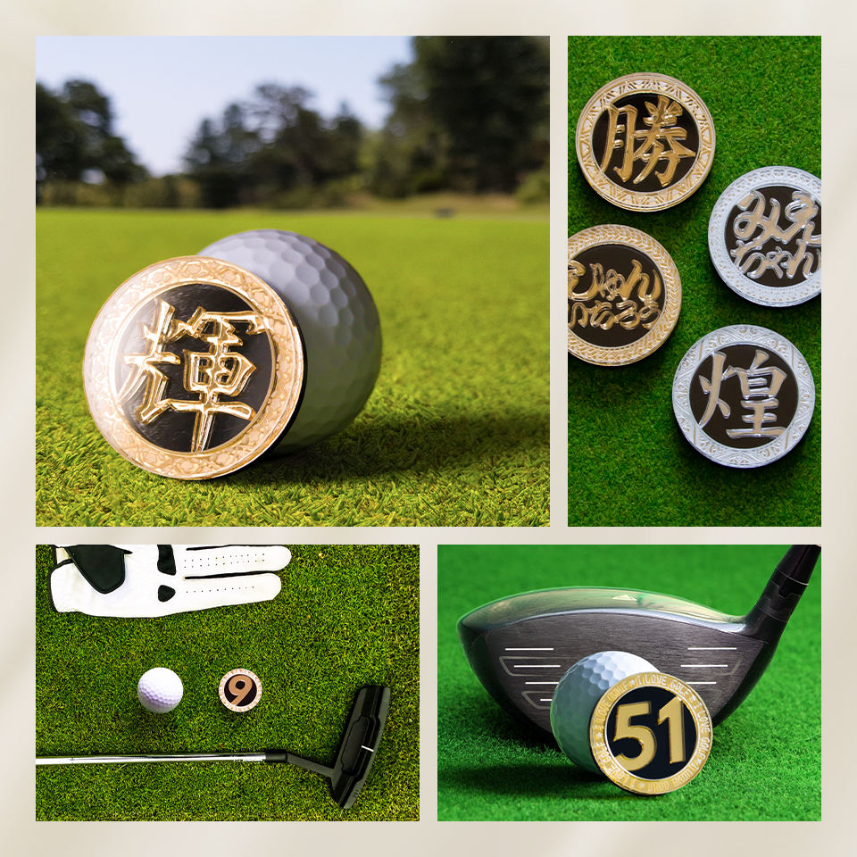 ゴルフ マーカー 名入れ マグネット ボールマーカー おしゃれ ゴールド シルバー プレゼント コンペ 景品 グリッター MARCAM Gritter(golfmarker22) | MARCAM | 06