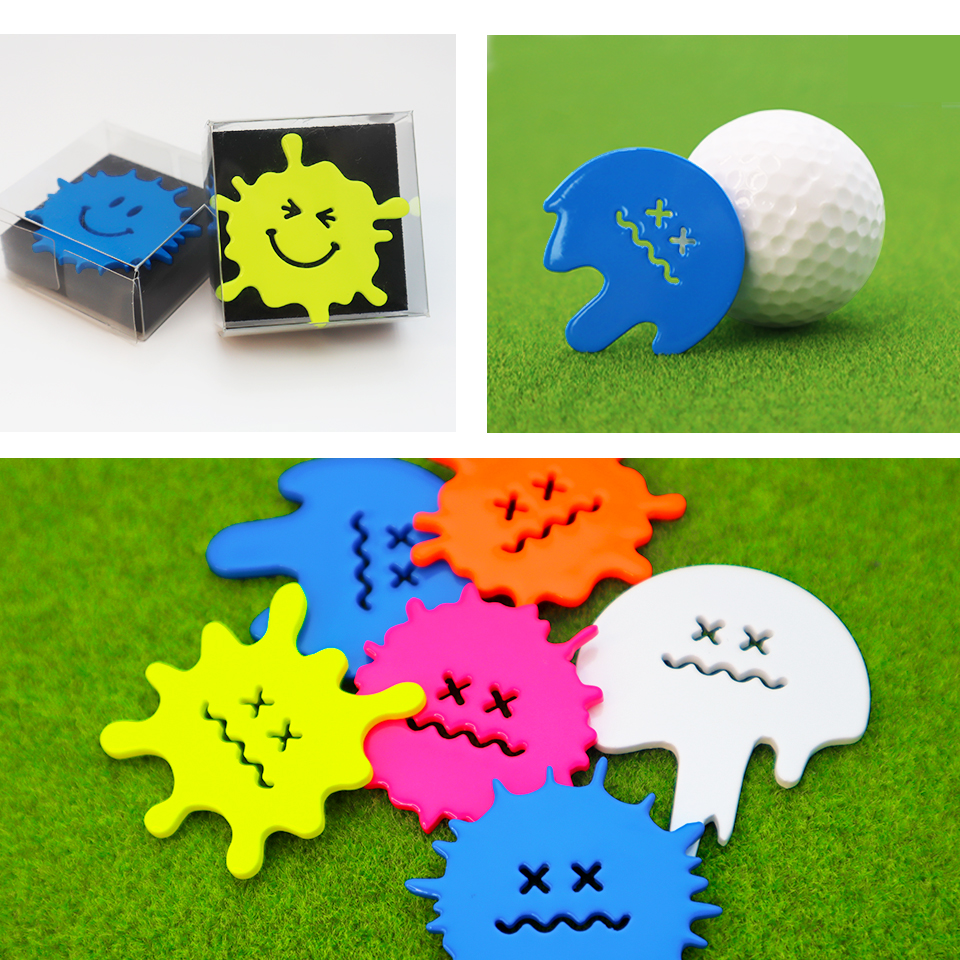 ゴルフ マーカー マグネット ボールマーカー ステンレス とにかく映える 蛍光 MARCAM Splash フェイスシリーズ(golfmarker28) | MARCAM | 14