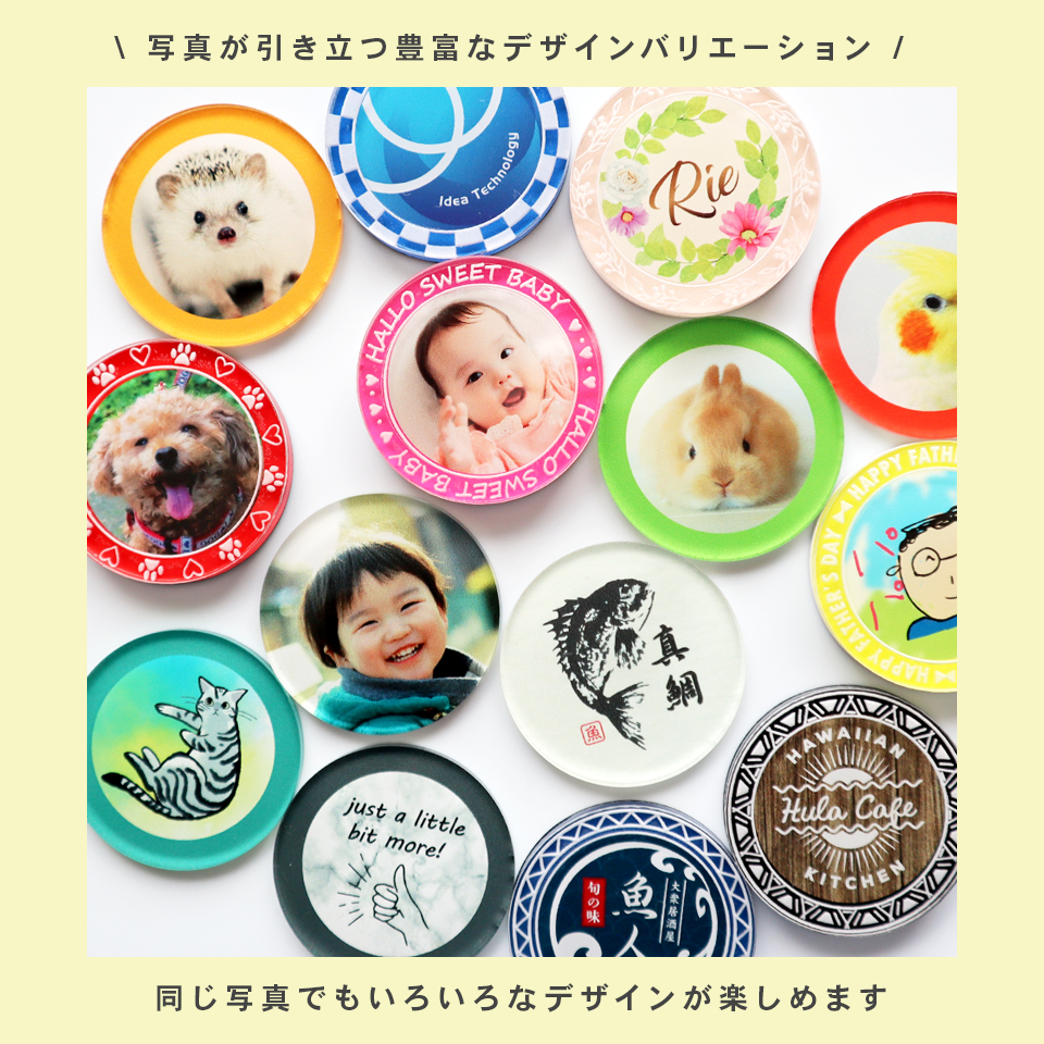 ゴルフマーカー 名入れ プレゼント 写真 イラスト マグネット ボールマーカー  おしゃれ 目立つ アクリル オリジナル コンペ MARCAM(golfmarker34) | MARCAM | 03