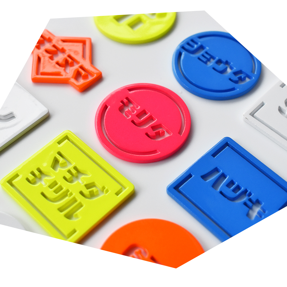 ゴルフ マーカー 名入れ マグネット 蛍光 ボールマーカー カタカナ レトロな書体がおしゃれ MARCAM レトポ(golfmarker38) | MARCAM | 04