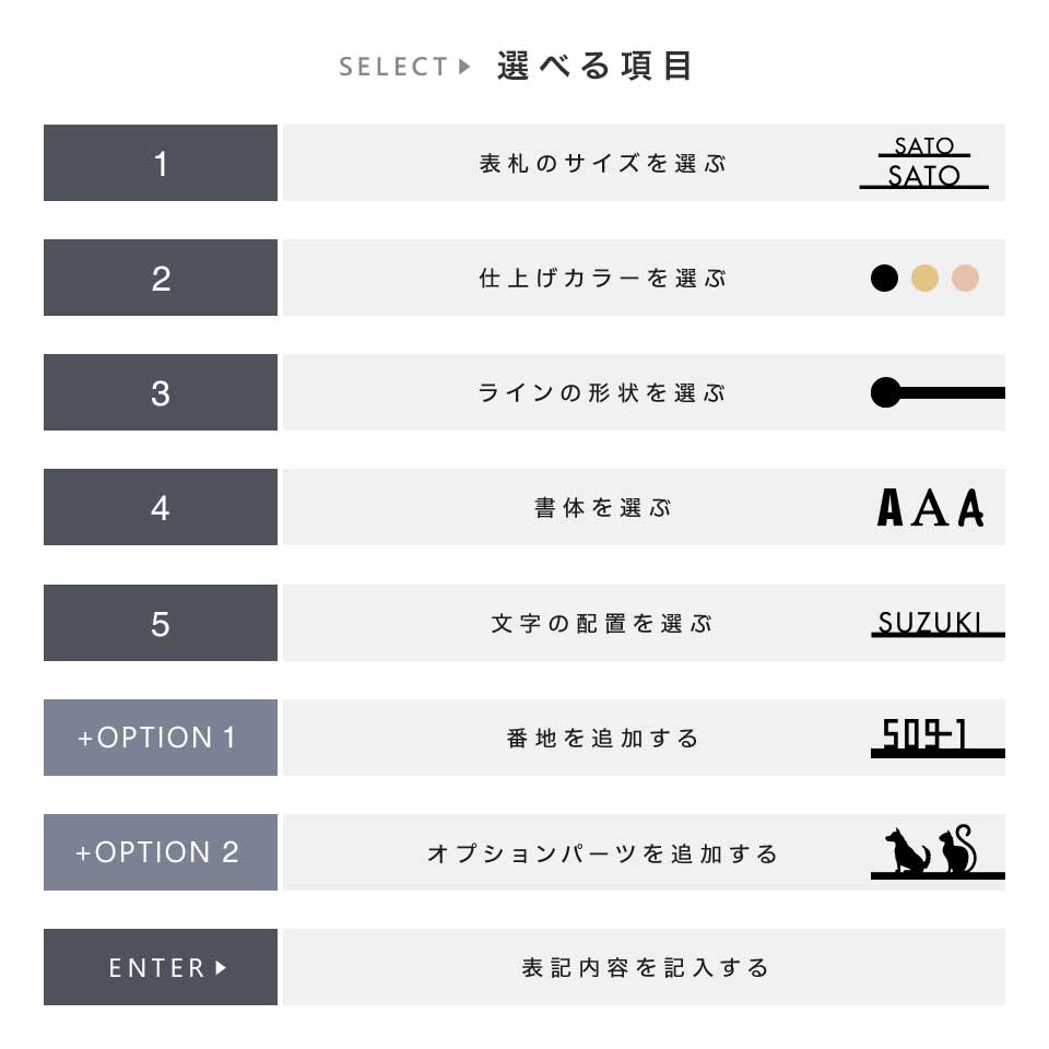 表札 ステンレス おしゃれ 戸建て アイアン アルファベット 猫 犬 ふくろう 切り文字 二世帯 (シンプルライン)(iron-np13) 関連画像3