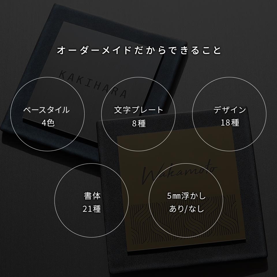 表札 タイル おしゃれ 戸建て 北欧 犬 二世帯 猫 穴あけ不要 両面テープ 貼り付け 貼る マンション 屋外 (tile-np25)(fika) | IDEA MAKER | 02