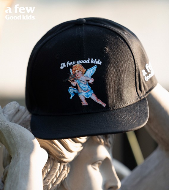 【レビューでAFGK保管バッグ プレゼント】a few good kids 天使 キャップ AFGK ANGEL CAP DONCARE 帽子 野球帽  ストリート ファッション 黒 ブラック