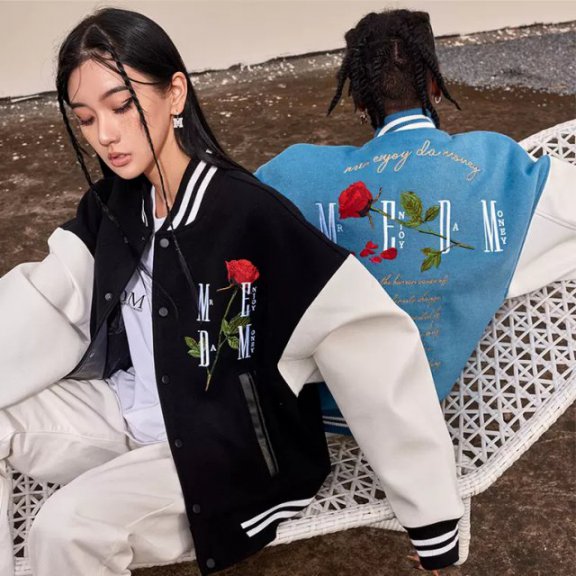 Mr. Enjoy. Da. Money MEDM ROSE スタジャン ジャケット Jacket Black