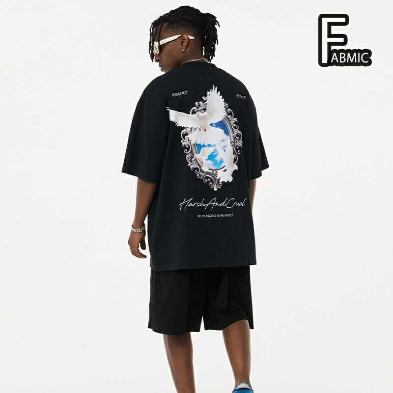 harshandcruel おしゃれ ストリート 長袖 刺? Tシャツ Harsh And Cruel 半袖 Tシャツ 半T シャツ 夏 ラッパー