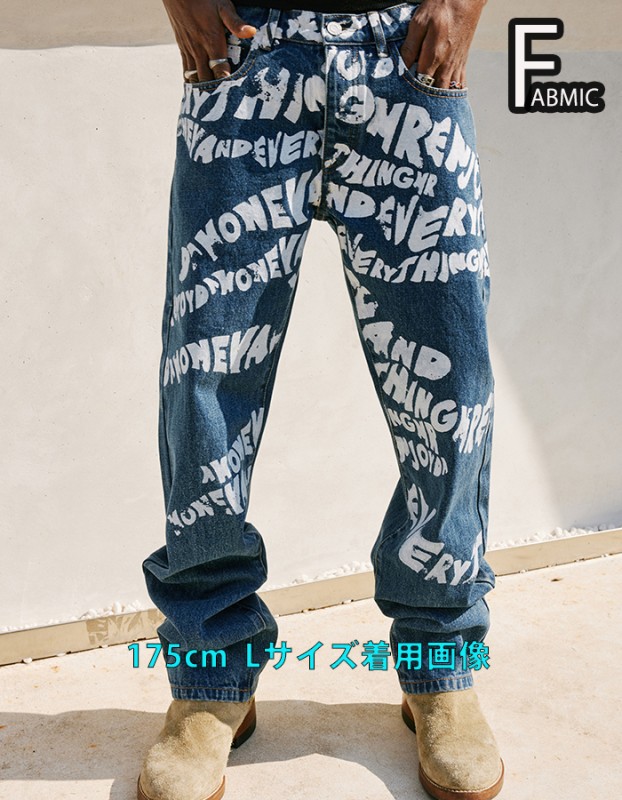 MEDM Mr Enjoy Da Money おしゃれ ラッパー デニム パンツ Gパン