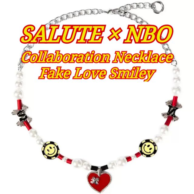 サルーテ ネックレス SALUTE × NBO Love Smiley Necklace