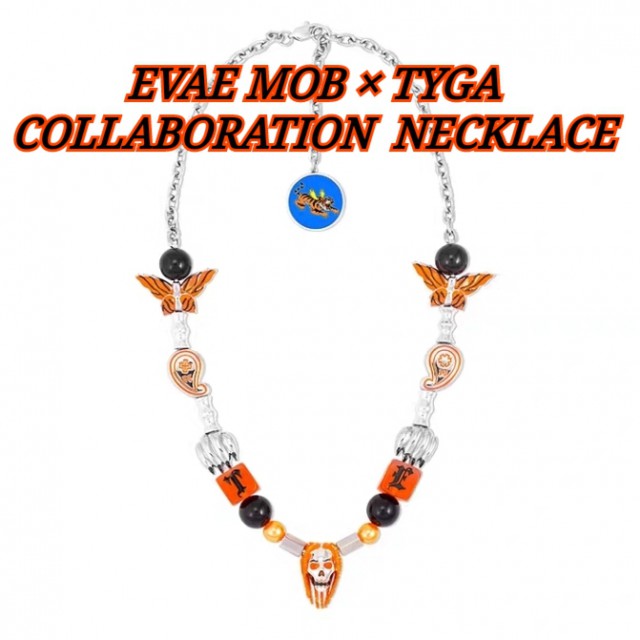 【レビュー記入でプレゼントあり】 EVAE MOB × TYGA Collaboration Necklace エバーモブ タイガ コラボレーション  ドクロ ネックレス 新品 ストリート : me-ne-ty : Vel Chesty - 通販 - Yahoo!ショッピング