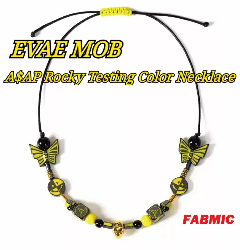 EVAE MOB × A$AP ROCKY Testing Color Smiley Necklace エンジェル