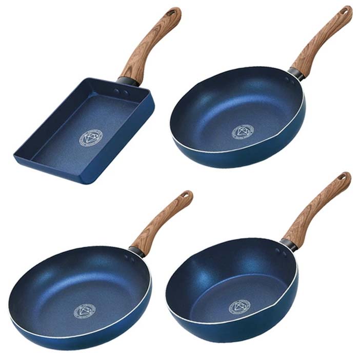 フライパン ダイヤモンドコーティング 玉子焼き器 深型フライパン 22cm