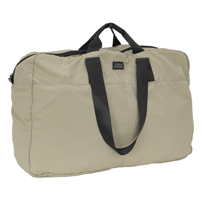 ボストンバッグ マザーズバッグ 大容量 撥水加工 ナイロン ラベル