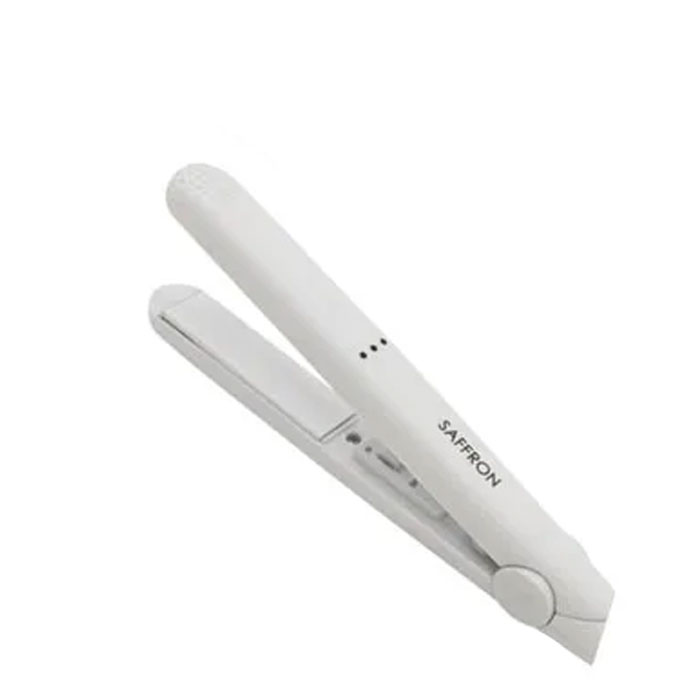 【未使用／海外対応】ホワイト ストレートヘアアイロン ヘアアイロン ストレート 海外対応 軽い 巻き髪 カール ヘアアレジ