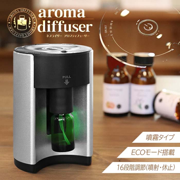 アロマディフューザー 原液 ディフューザー 噴霧式 ネブライザー