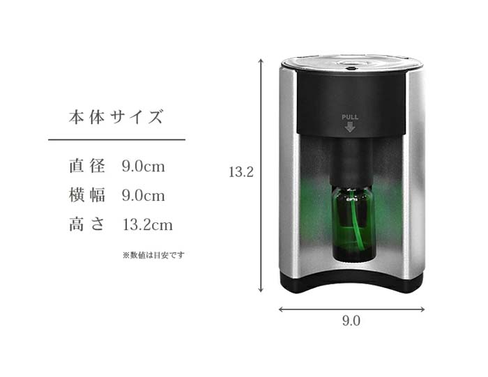 アロマディフューザー 原液 ディフューザー 噴霧式 ネブライザー