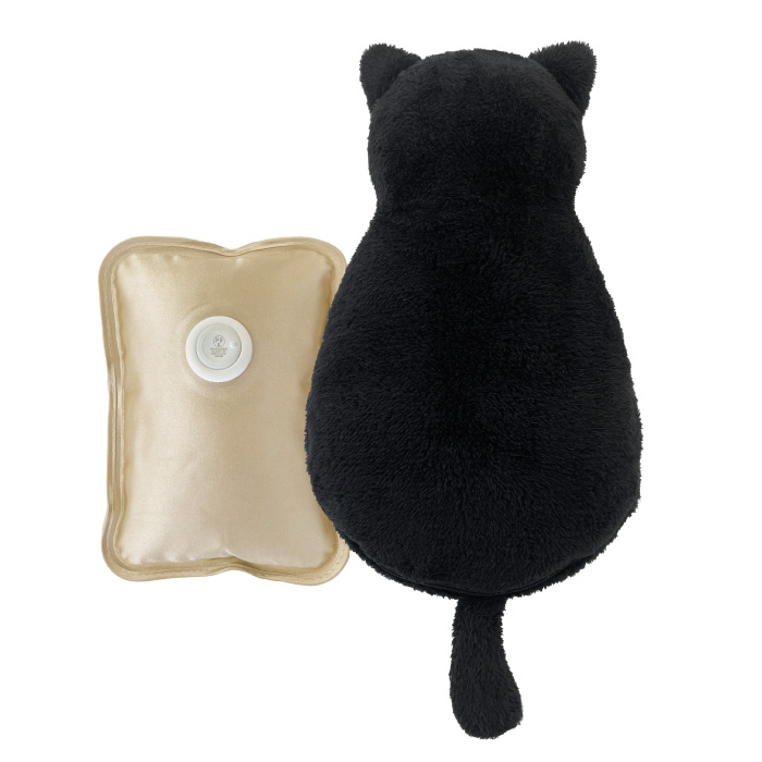 湯たんぽ ねこ型 カバー 電気ゆたんぽ 充電式 蓄熱式 お湯不要 猫型湯たんぽ 選べる4色 ベージュ アイボリー グレー ブラック 【IVEN】/ポカウォーマーねこポカ |  | 04