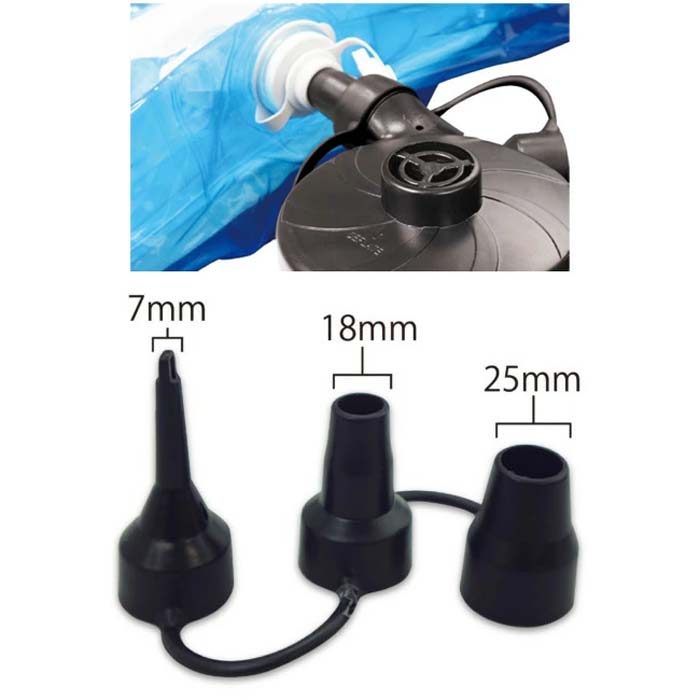 エアーポンプ 電動ポンプ AC電源 家庭用コンセント 7mm 18mm 25mm 対応