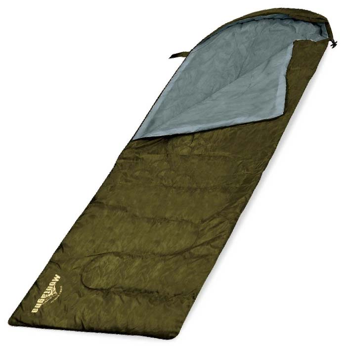 マミー型 寝袋　シュラフ グリーン　1000g 快適睡眠✨グースダウン使用 マミー型寝袋 ダウンシュラフ グリーン