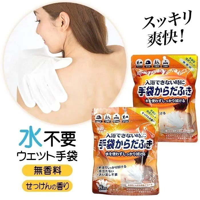 本田洋行 ボディシート 体拭き 16枚入 2個セット 無香料 せっけん 日本