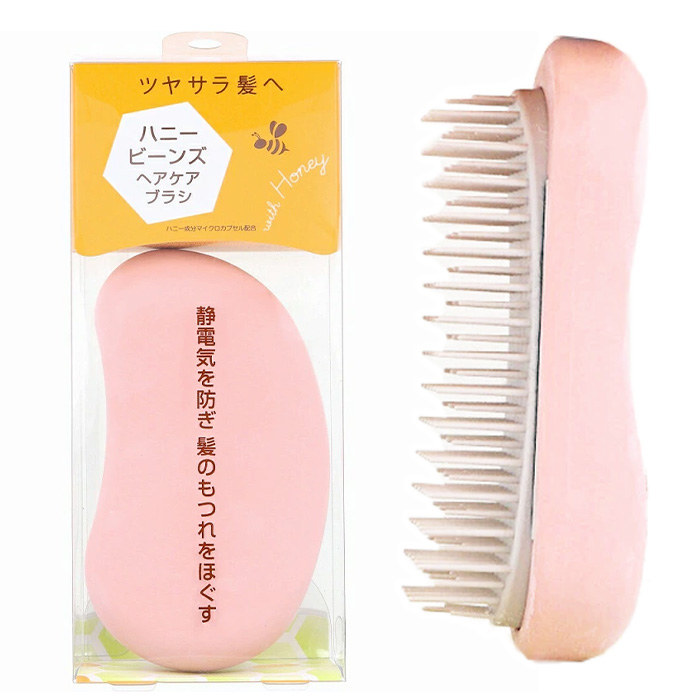 池本刷子工業 ヘアブラシ ブラシ ピンク ハニー成分配合 ハチミツ