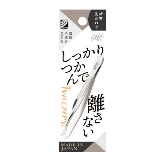 毛抜き ツィザー ツイーザー ピンセット 先斜 眉毛 産毛 鼻毛 髭 抜く
