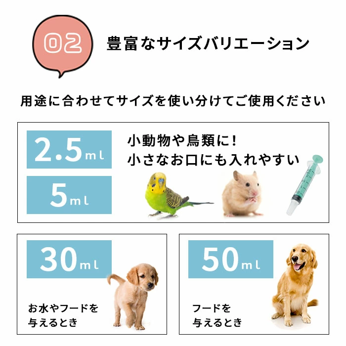 ペット用注射器 注入用 50ml 子犬 子猫 ...の詳細画像4