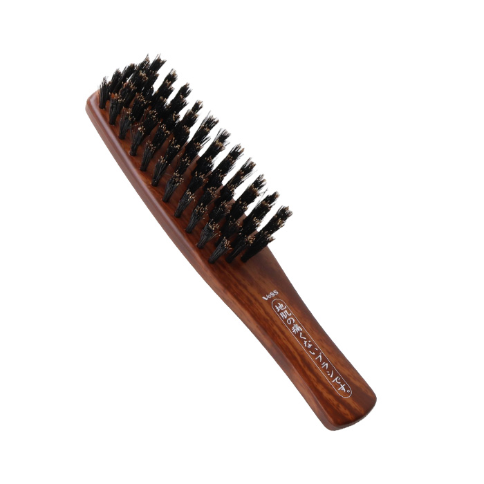 ベス工業 ヘアブラシ ブラシ 天然 豚毛 携帯用 コンパクト ヘアケア