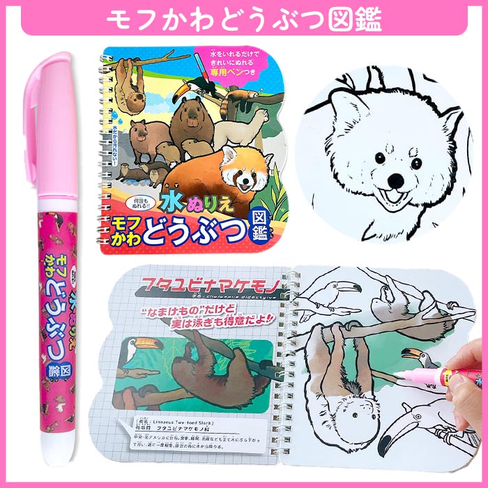 シルバーバック 水塗り絵 水ぬりえ 専用ペン 水 3歳から 塗りえ 塗り絵