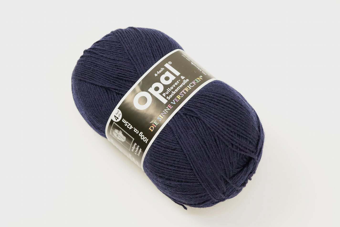 1玉単位 Opal毛糸 UNI 4-fach 中細タイプ 単色 オパール ソックヤーン