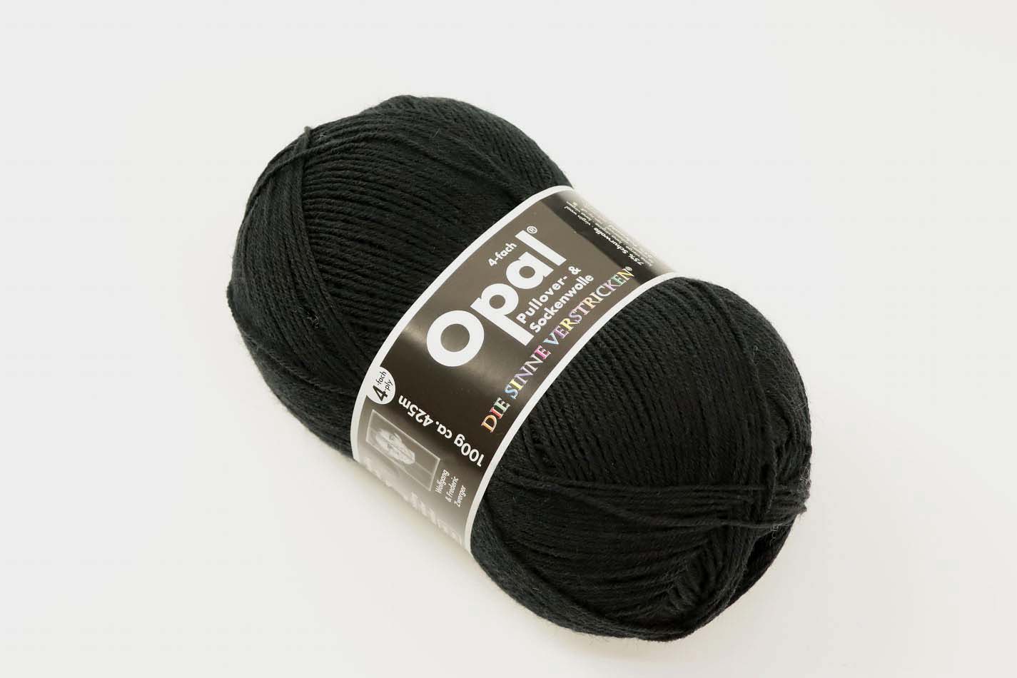 1玉単位 Opal毛糸 UNI 4-fach 中細タイプ 単色 オパール ソックヤーン