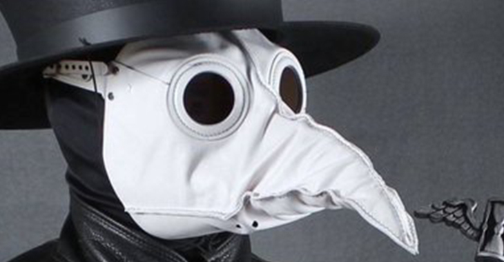 完売完売本革製 ペストマスク TomBanwellDesigns 眼鏡 メガネ ホワイト 白 スチームパンク ペスト医師 フリーサイズ メンズ  レディース 共通 大人用 変装用マスク