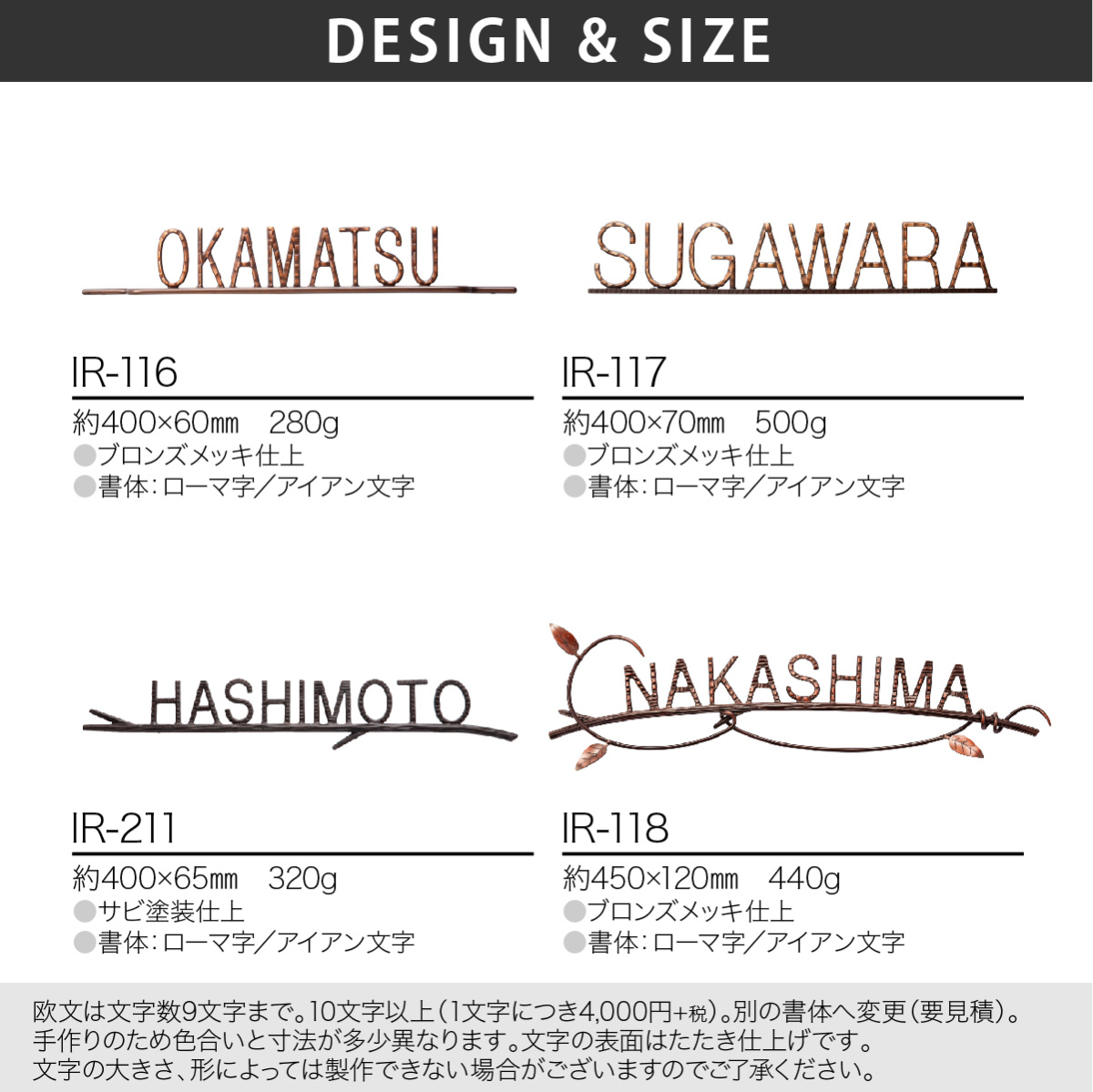 表札 真鍮 戸建 北欧 アンティーク シャビーシック 福彫 NEW BRASS IRON ニューブラスアイアン文字 丸棒 : fu072 :  フェイスサインYahoo!ショッピング店 - 通販 - Yahoo!ショッピング