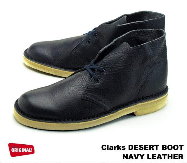 Clarks（クラークス） デザートブーツ ネイビーレザー CLARKS DESERT