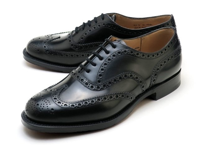 Church's チャーチ Burwood バーウッド 24.5 黒 Church's（チャーチ） バーウッド 靴 Church's Burwood ウィングチップ