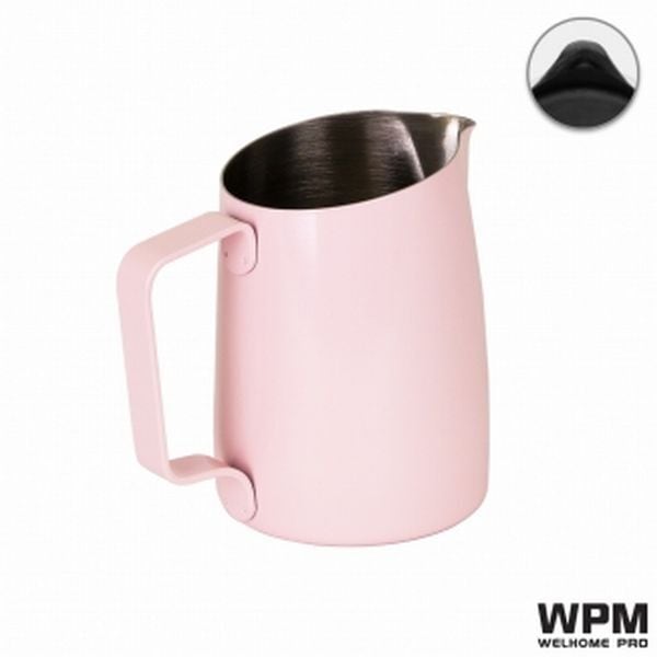 WPM ラウンドスパウト カラーミルクピッチャー 450ml 全4種 ホワイト/ピオニーピンク/ブラック/マットホワイト｜facoffee｜03