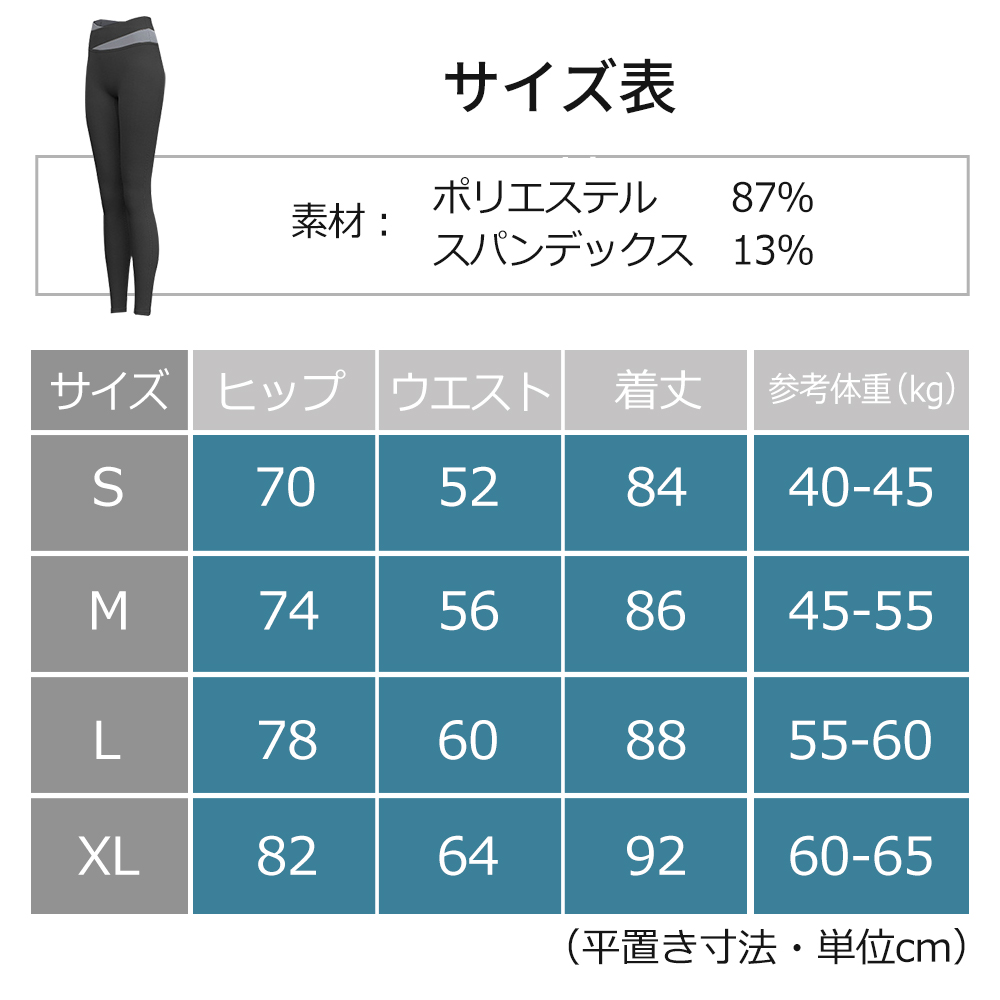 商品情報サイズ表