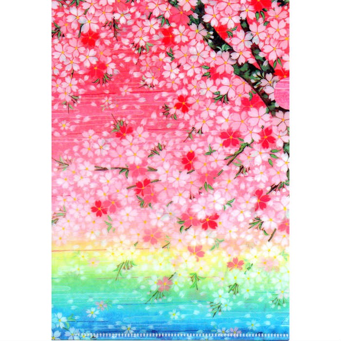 クリアフォルダー クリアファイル A5 和風 クリア 収納 桜(さくら