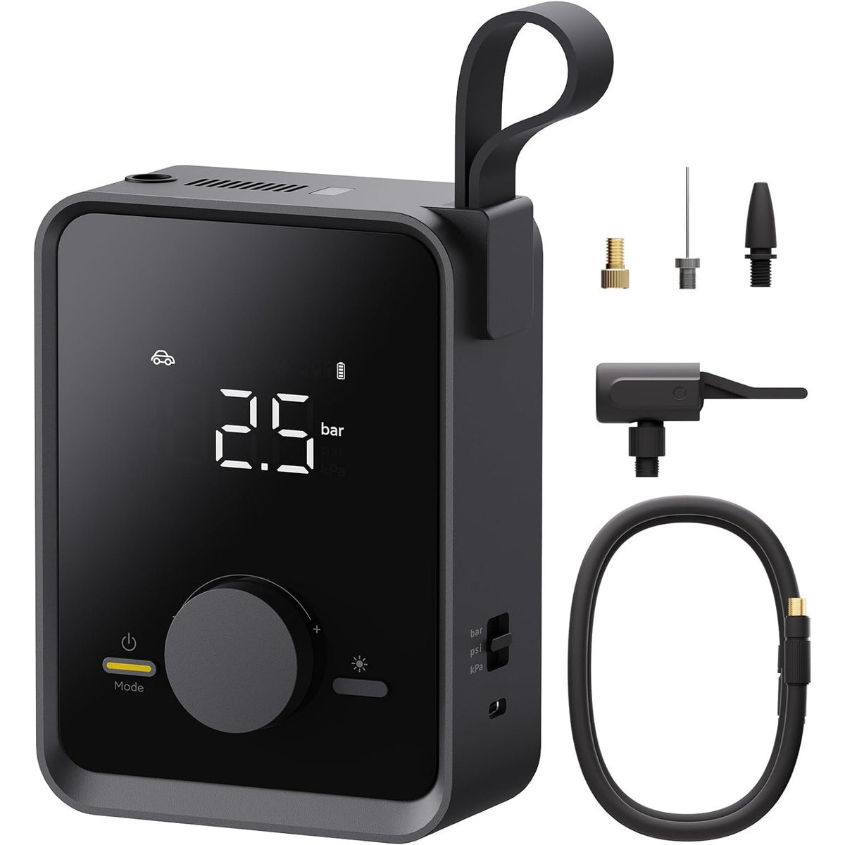 HOTO エアポンプ ADV 電動 空気入れ USB充電式 Type-C 強力 空気抜き 携帯式 大容量バッテリー MAX圧力150psi ディスプレイ LEDライト搭載 クリスマスプレゼント 男性 父 彼氏 プレゼント 父の日 車 自転車 バイク ボール アウトドア ボード 電動空気入れ タイヤ 空気ポンプ HOTO エアポンプ ADV 電動 空気入れ USB充電式 Type-C 強力 空気抜き