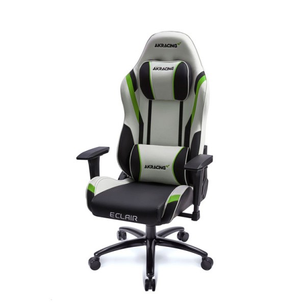 AKRacing ゲーミングチェア デスク チェア フルフラット リクライニング 昇降式 肘置き ロッキング機能 静音キャスター ワーク ゲーム パソコン イス 送料無料の画像
