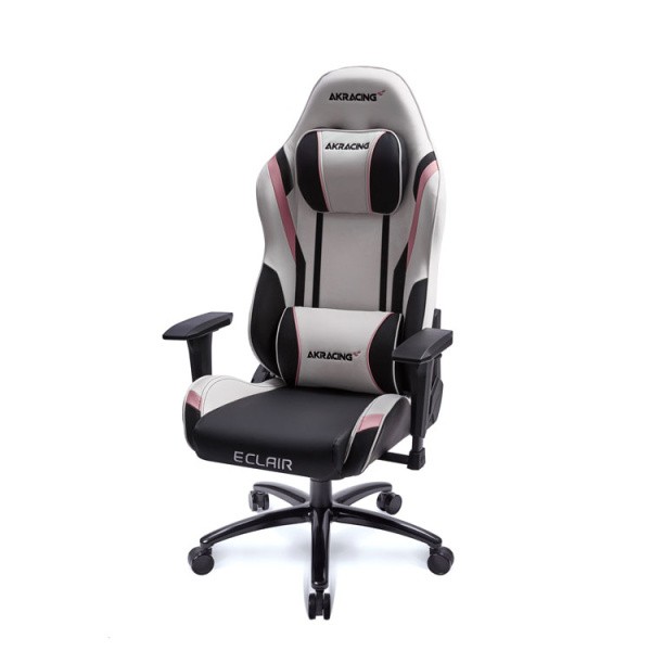 AKRacing ゲーミングチェア デスク チェア フルフラット リクライニング 昇降式 肘置き ロッキング機能 静音キャスター ワーク ゲーム パソコン イス 送料無料の画像